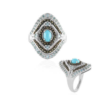 Bague en argent et Turquoise Sleeping Beauty