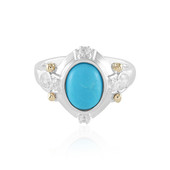 Bague en argent et Turquoise Sleeping Beauty (Granulieren)