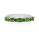 Bague en argent et Diopside de Russie