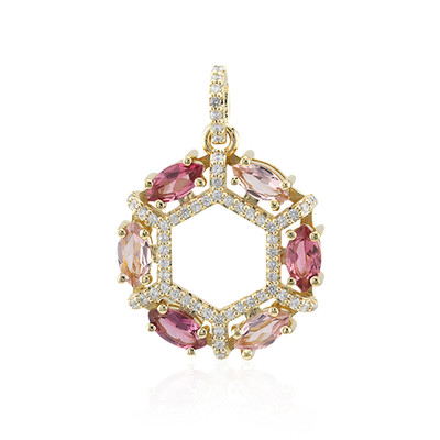 Pendentif en or et Rubellite (Adela Gold)