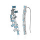 Boucles d'oreilles en argent et Topaze bleu Suisse