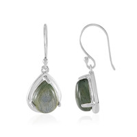 Boucles d'oreilles en argent et Labradorite