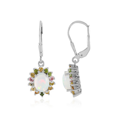 Boucles d'oreilles en argent et Opale Welo