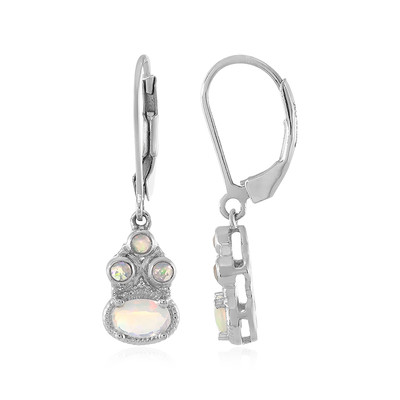 Boucles d'oreilles en argent et Opale Welo