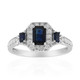 Bague en or et Saphir bleu de Ceylan