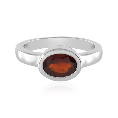 Bague en argent et Grenat Hessonite