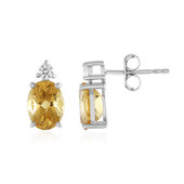 Boucles d'oreilles en argent et Citrine