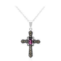 Collier en argent et Grenat Rhodolite