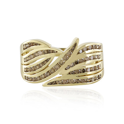 Bague en or et Diamant champagne I2 (de Melo)