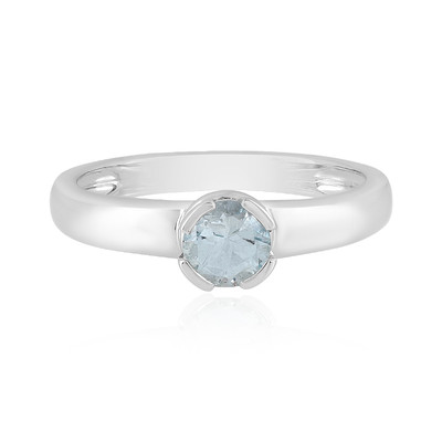 Bague en argent et Aigue-marine