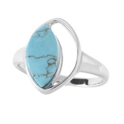 Bague en argent et Turquoise (dagen)