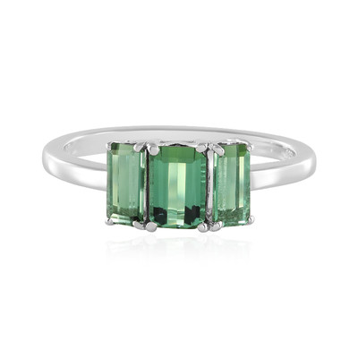 Bague en argent et Tourmaline verte de Benedito