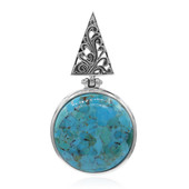 Pendentif en argent et Turquoise bleue de Mohavie (Art of Nature)