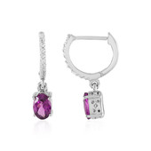 Boucles d'oreilles en argent et Grenat Umbalite