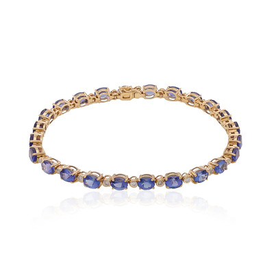 Bracelet en or et Tanzanite AAA