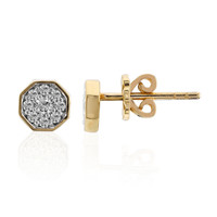 Boucles d'oreilles en or et Diamant SI1 (G)