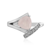 Bague en argent et Quartz rose