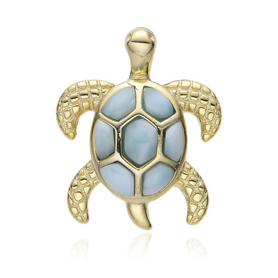 Pendentif en argent et Larimar