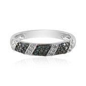 Bague en argent et Diamant bleu I3