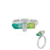 Bague en argent et Quartz multicolore (MONOSONO COLLECTION)