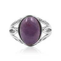 Bague en argent et Lépidolite