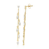 Boucles d'oreilles en argent et Topaze blanche