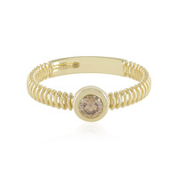 Bague en or et Diamant champagne I2 (Ornaments by de Melo)