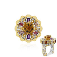 Bague en argent et Citrine (Gems en Vogue)