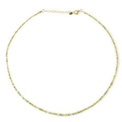 Collier en argent et Diamant jaune