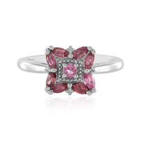 Bague en argent et Tourmaline rose