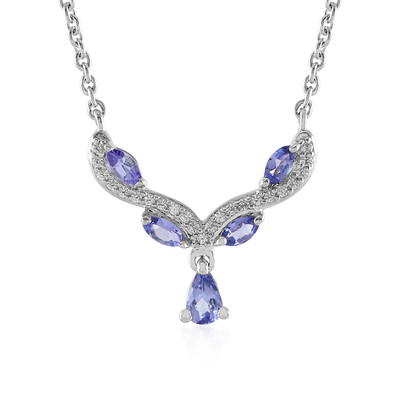 Collier en argent et Tanzanite