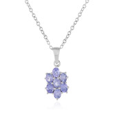 Collier en argent et Tanzanite