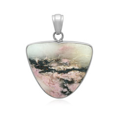 Pendentif en argent et Rhodonite Sulavesi (Bali Barong)