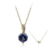 Collier en or et Tanzanite AAA (CIRARI)