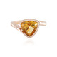 Bague en argent et Citrine