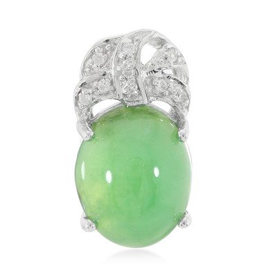 Pendentif en argent et Chrysoprase impériale