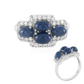 Bague en argent et Opale bleue