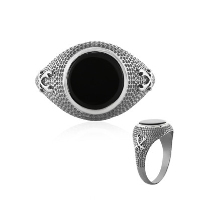 Bague pour homme en argent et Onyx noir