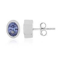 Boucles d'oreilles en argent et Tanzanite