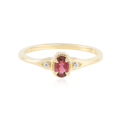 Bague en argent et Tourmaline rose