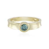 Bague en or et Diamant bleu I3