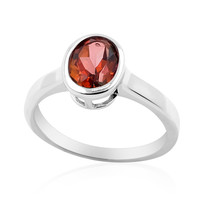 Bague en argent et Topaze Cranberry