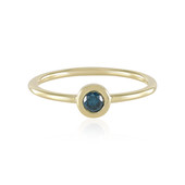 Bague en or et Diamant bleu I3