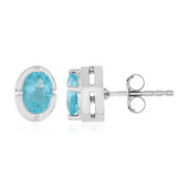 Boucles d'oreilles en argent et Apatite bleue