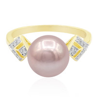 Bague en or et Perle Ming rose royal (TPC)