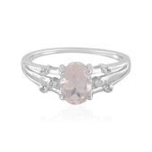 Bague en argent et Quartz rose