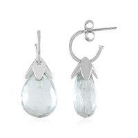 Boucles d'oreilles en argent et Quartz fumé