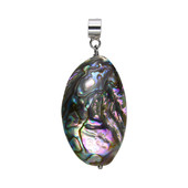 Pendentif en argent et Coquillage d'Abalone