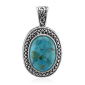 Pendentif en argent et Turquoise bleue de Mohavie (Art of Nature)