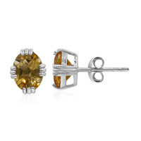 Boucles d'oreilles en argent et Citrine